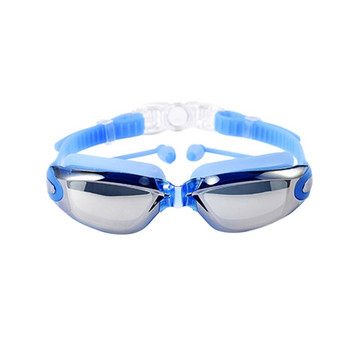 Επαγγελματικά αδιάβροχα γυαλιά κολύμβησης σιλικόνης αντιθαμβωτικά γυαλιά κολύμβησης UV με ωτοασπίδα για άνδρες Γυναικεία γυαλιά θαλάσσιου σπορ