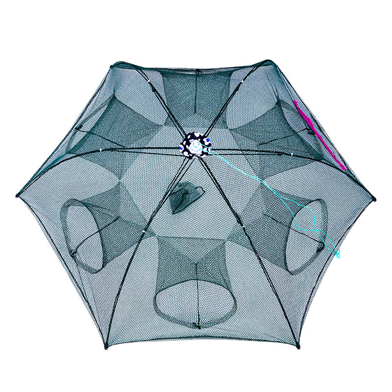 Cyrusher vihmavarjuvõrk krevetipuur kalavõrk kalakaitse, automaatne kokkupandav kalavõrk, liikuv tuulelohe kalavõrk, käsitsi valatud võrk