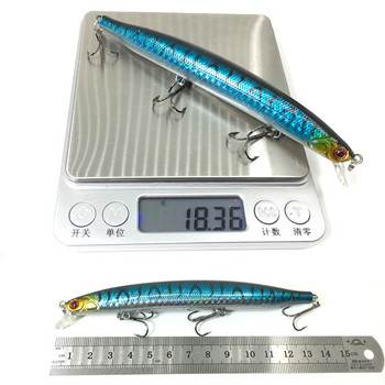 1 бр. 13,5 cm 19 g плаваща примамка за риболов на миноу 3D очи воблери за риболов на щука Crankbait Изкуствена Японска твърда примамка Swimbait