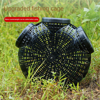 Πτυσσόμενο Crayfish Catcher Casting Fish Network Crab Crayfish Grimp Smelt Heels Traps Mesh for Fishing Net Tackle Cage