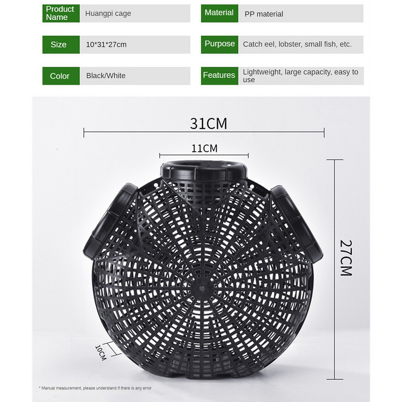 Sklopivi hvatač rakova Casting Mreža za ribu Rakovi Rakovi Škampi Smelt Jegulje Zamke Mreža za ribarsku mrežu Kavez za pribor
