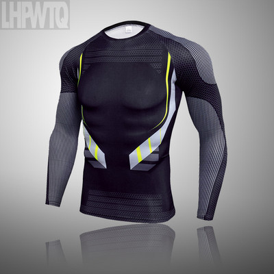 Úplne nová pánska termoprádla Ski Speed Dry Warm Underwear Compression Pančuchy Základná vrstva Flísové zimné spodné prádlo