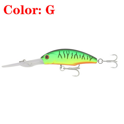 1 kom plutajući mamac za pecanje, 95 mm, 8 g vobler za dubinsko ronjenje, trolling, 3D oči, umjetni mamac, pribor za pecanje bas pastrva, štuka