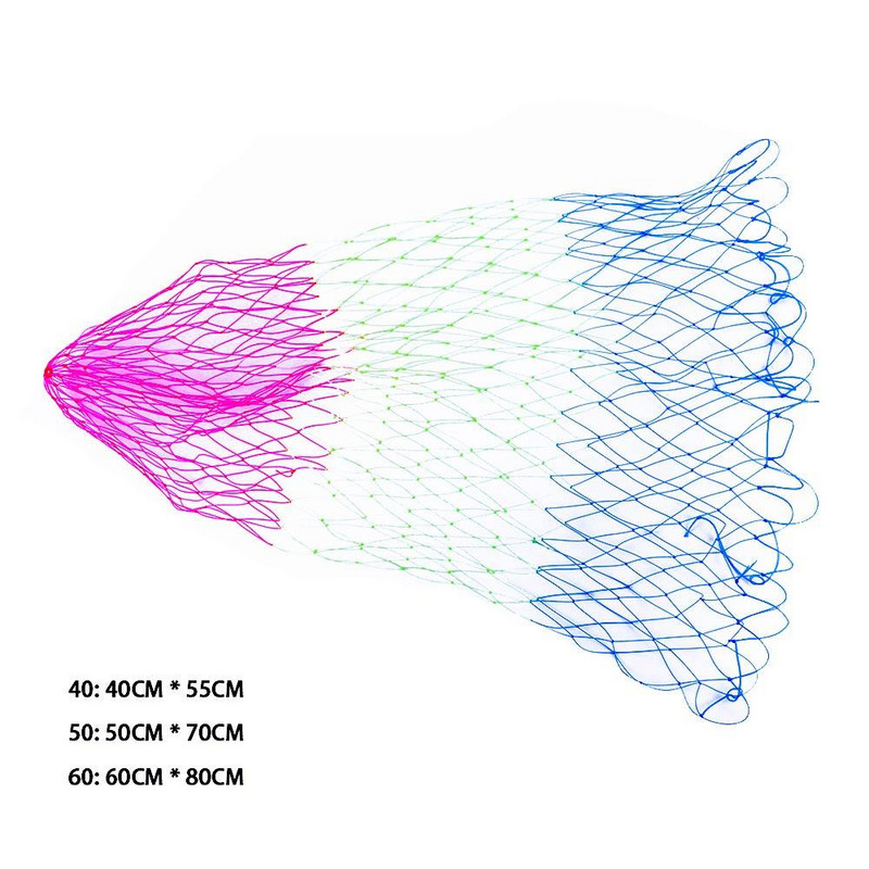 Püügitarbed Kalapüügivahendid Sügavus karpkalavõrk 40/50/60cm Kokkupandav rombvõrk Sukelvõrk Nailonist kalavõrk