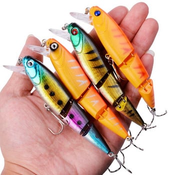 1 τεμ. Wobblers Πολλαπλών τμημάτων Fishing Lure Minnow 11,5cm 14,8g Isca Artificial Hard Bait Crankbait Trolling Bass Tackle Pike Perch