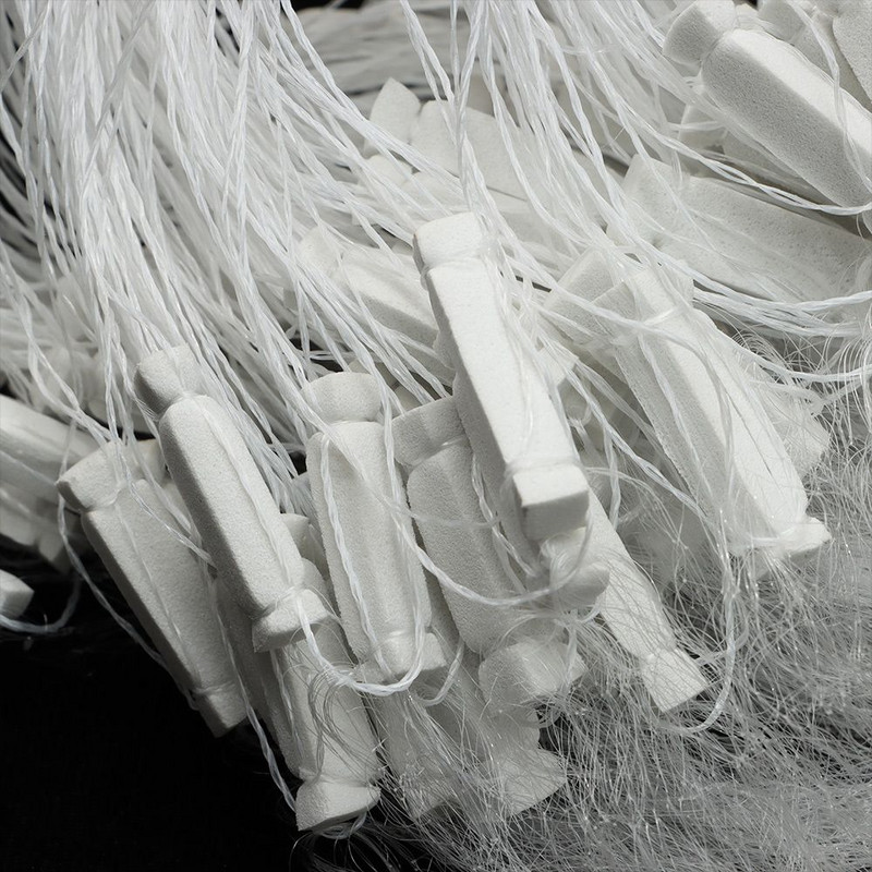 1 vnt žvejybos tinklas, vieno tinklelio nailono patvarus plūduriuojantis gaudyklė, monogijinis žiauninis tinklas žvejybos priedai, skirti lieti rankomis, vieno sluoksnio