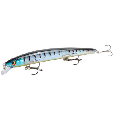 1gab peldoši Minnow makšķerēšanas mānekļi Long Casting Lifelike Hard Baits 13,5 cm/15,4 g velcēšanas vobleri uz līdakas Crankbait karpu piederumiem