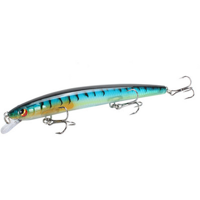 1gab peldoši Minnow makšķerēšanas mānekļi Long Casting Lifelike Hard Baits 13,5 cm/15,4 g velcēšanas vobleri uz līdakas Crankbait karpu piederumiem