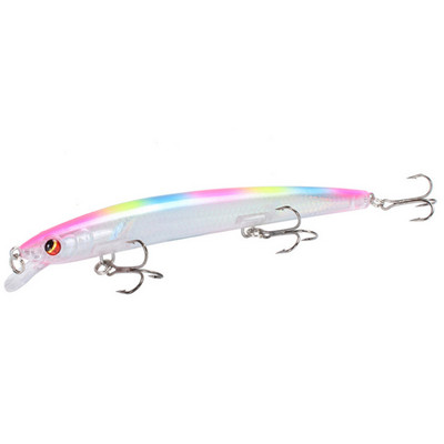 1gab peldoši Minnow makšķerēšanas mānekļi Long Casting Lifelike Hard Baits 13,5 cm/15,4 g velcēšanas vobleri uz līdakas Crankbait karpu piederumiem
