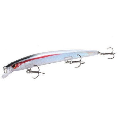 1gab peldoši Minnow makšķerēšanas mānekļi Long Casting Lifelike Hard Baits 13,5 cm/15,4 g velcēšanas vobleri uz līdakas Crankbait karpu piederumiem