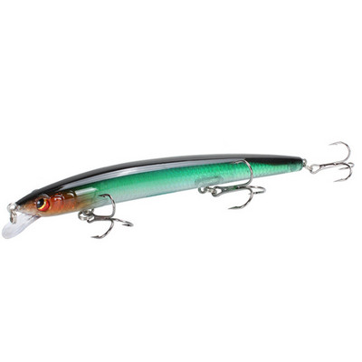 1gab peldoši Minnow makšķerēšanas mānekļi Long Casting Lifelike Hard Baits 13,5 cm/15,4 g velcēšanas vobleri uz līdakas Crankbait karpu piederumiem