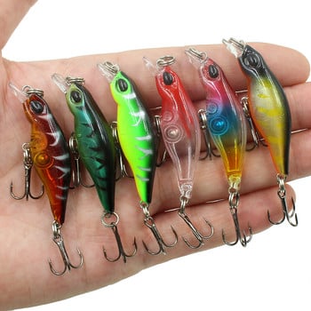 1 τμχ βυθιζόμενα Minnow Fishing Lures Wobblers 5cm 2,9g Τεχνητό Ιαπωνικό Σκληρό δόλωμα Crankbait Pesca Wobblers Fishing Tackle