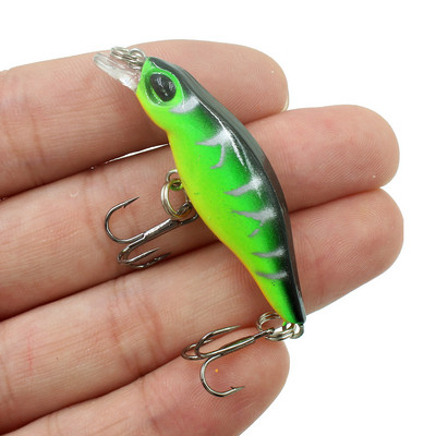 1Gb grimstoši Minnow zvejas mānekļi vobleri 5cm 2,9g mākslīgā Japāna cietā ēsma Crankbait Pesca vobleri makšķerēšanas piederumi