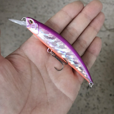 1db süllyedő Minnow horgászcsali wobblerek 11cm 15,6g mesterséges műanyag kemény csali Crankbait Bass Pike Jerkbait horgászfelszerelés
