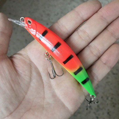 1db süllyedő Minnow horgászcsali wobblerek 11cm 15,6g mesterséges műanyag kemény csali Crankbait Bass Pike Jerkbait horgászfelszerelés