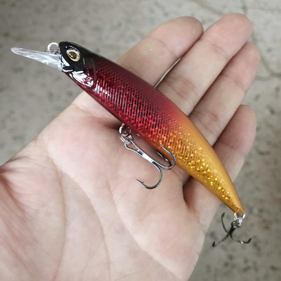 1db süllyedő Minnow horgászcsali wobblerek 11cm 15,6g mesterséges műanyag kemény csali Crankbait Bass Pike Jerkbait horgászfelszerelés