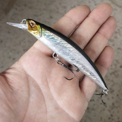 1db süllyedő Minnow horgászcsali wobblerek 11cm 15,6g mesterséges műanyag kemény csali Crankbait Bass Pike Jerkbait horgászfelszerelés