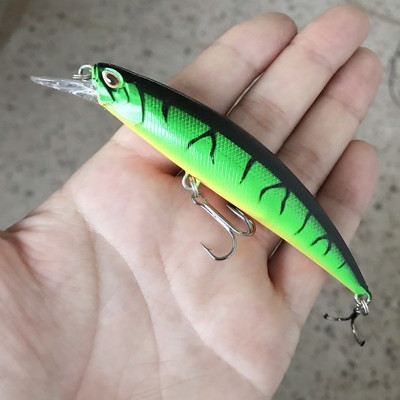 1db süllyedő Minnow horgászcsali wobblerek 11cm 15,6g mesterséges műanyag kemény csali Crankbait Bass Pike Jerkbait horgászfelszerelés