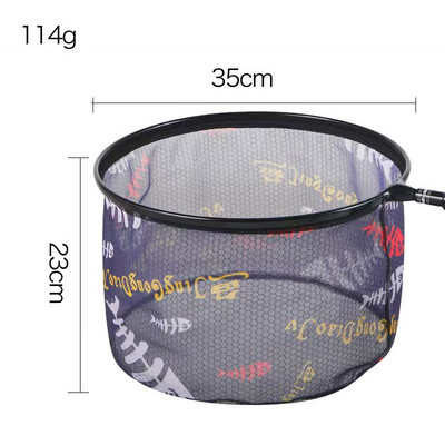 Ugljična ribarska mreža, vanjska sklopiva mreža, glava mreže za duboko slijetanje, okrugla mala mreža, ručna mreža za ribolov, praktičan alat za ribolov