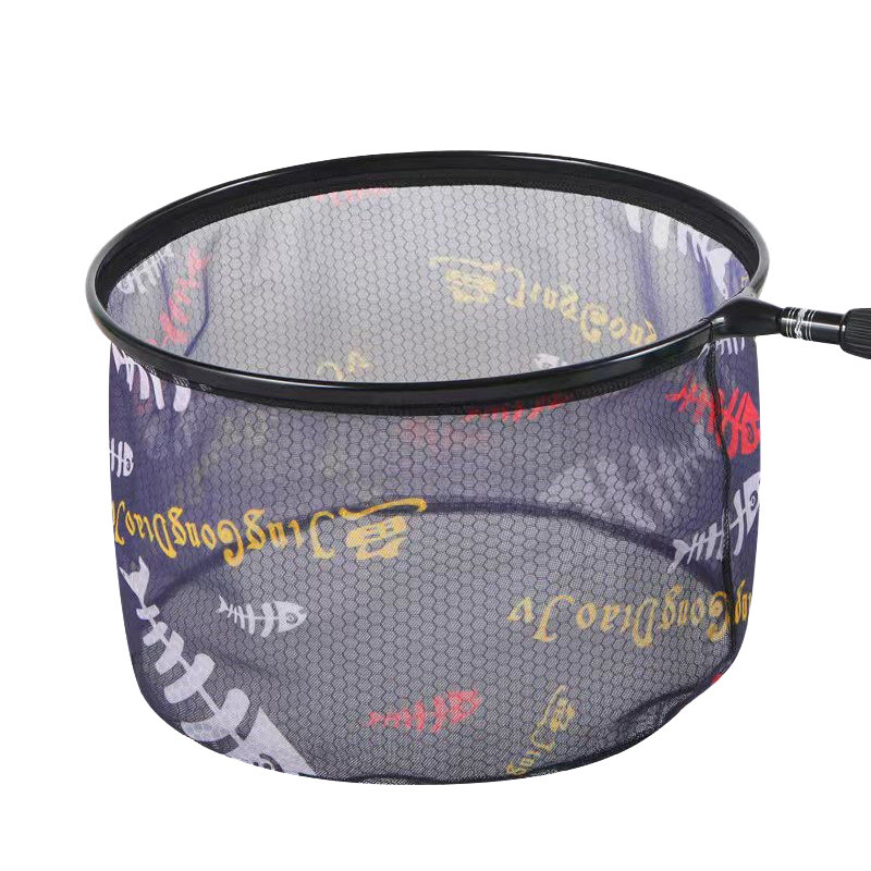 Ugljična ribarska mreža, vanjska sklopiva mreža, glava mreže za duboko slijetanje, okrugla mala mreža, ručna mreža za ribolov, praktičan alat za ribolov