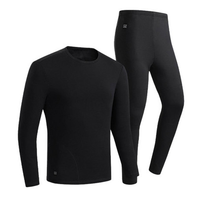 Talvine soojendusega aluspesu ülikond Smart 30–50 ℃ temperatuuriga akutoitega fliisist termomootorratta jope meeste naiste aluspesu