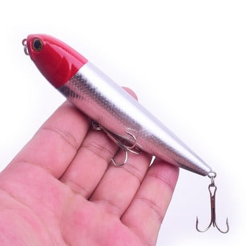 1Pcs Topwater Wobbler Fishing Lure Surface Bass Pike Lures Buzz 110mm 16g Pencil Bait Peche Iscas Изкуствени примамки за глава Pesca