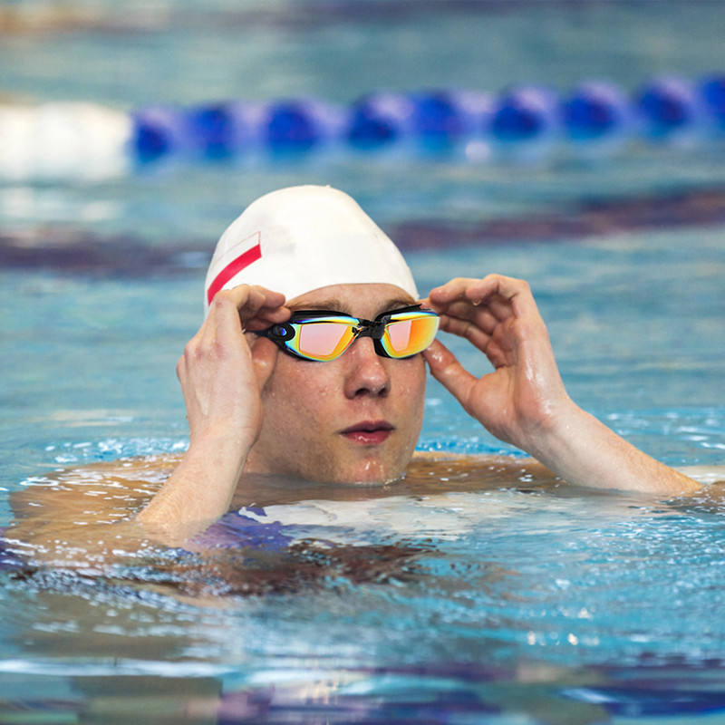 Ochelari de înot anti-ceață Ochelari de înot suprateran pentru piscină Ochelari anti-ceață pentru adulți tineri copii cu catarame cu eliberare rapidă anti-ceață