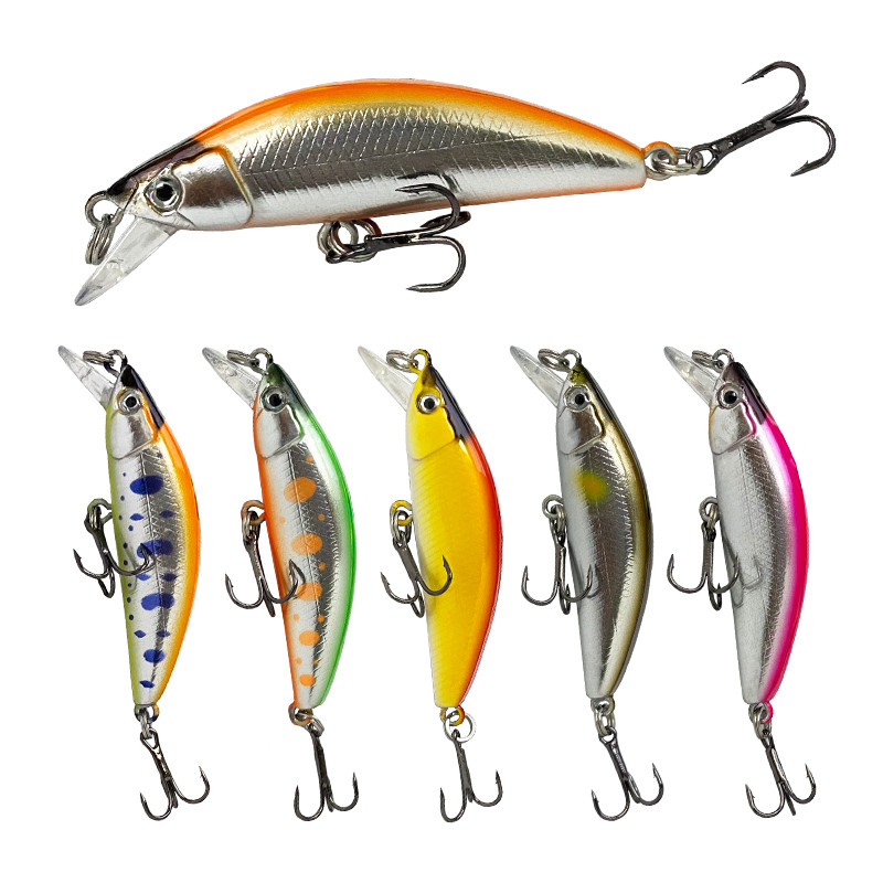Mini Sinking Minnow Fishing Lures 50mm 5g Jerkbait Twitch Wobbler Artificial Hard Baits for Peche Trout Plastic Swimbait Tackle