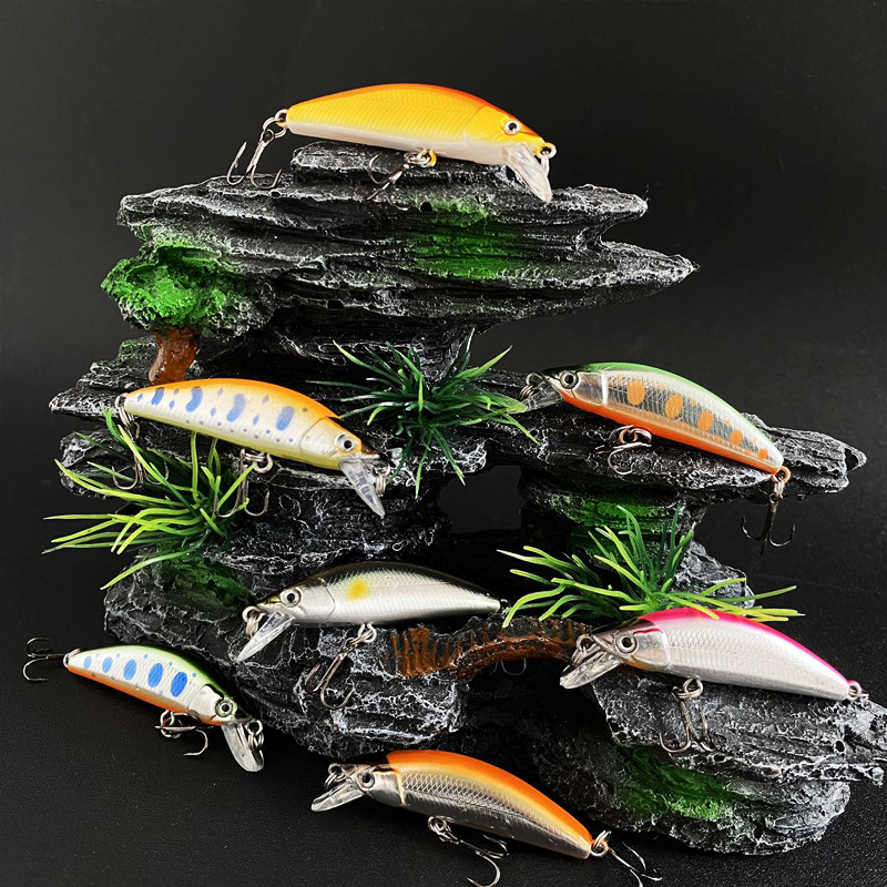 Mini Sinking Minnow Fishing Lures 50mm 5g Jerkbait Twitch Wobbler Artificial Hard Baits for Peche Trout Plastic Swimbait Tackle