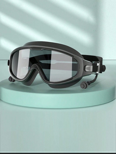 Professionaalsed ujumisprillid HD veekindlad uduvastased silikoonist ujumismütsid, veesõidukite spordivarustus meestele, naistele