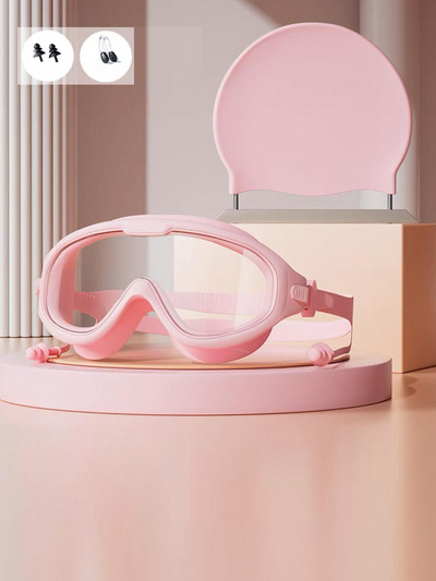 Professionaalsed ujumisprillid HD veekindlad uduvastased silikoonist ujumismütsid, veesõidukite spordivarustus meestele, naistele