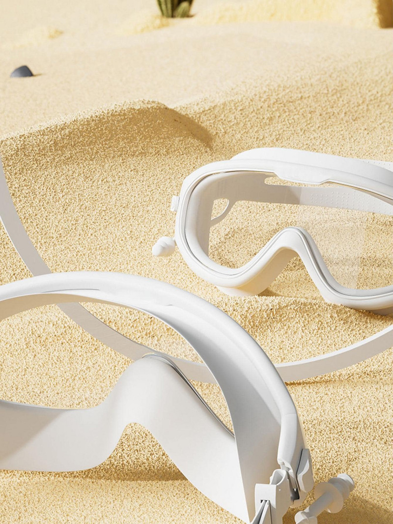 Professionaalsed ujumisprillid HD veekindlad uduvastased silikoonist ujumismütsid, veesõidukite spordivarustus meestele, naistele