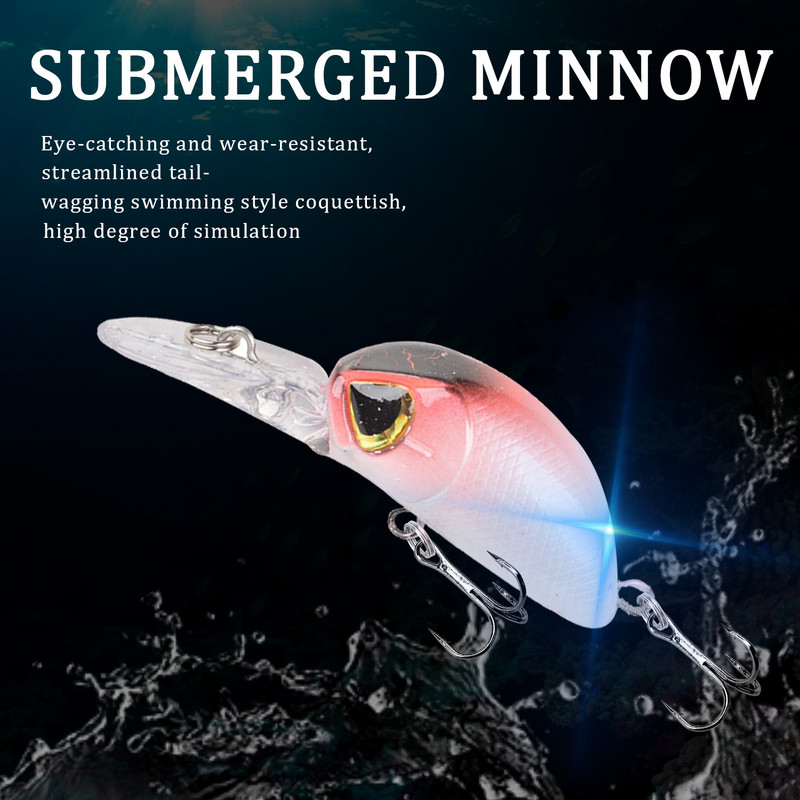 Jaapani kuum mudel ujuvad Minnow kalapüügi landid 5,5 cm 4g pika keelega Jerkbait Bass Pike Carkbait voblerid Professional Hard Bait