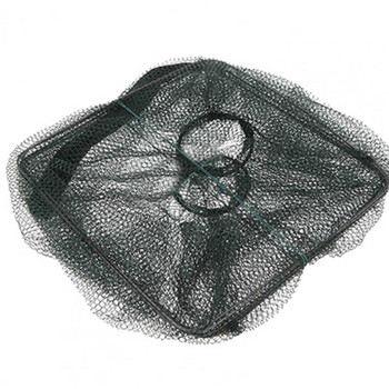 Сгъваема клетка с мрежа, нова кошница за риба Crawdad Minnow Fishing Bait Trap Cast Dip Shrimp Basket