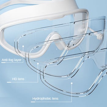 Очила за плуване с голяма рамка Възрастни с тапи за уши Очила за плуване Мъже Жени Професионални HD очила против замъгляване Силиконови очила Очила