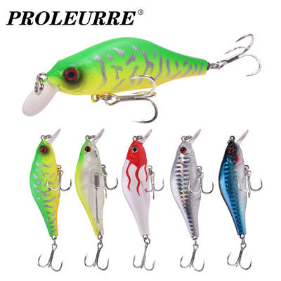 Proleurre horgászcsali süllyedő Minnow mágneses rendszerű wobblerek 9 cm 8g horgokkal Mesterséges kemény csali sügér csukához