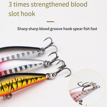 Minnow Fishing Lure 5,5cm 6g Wobbler Sinking Plastic Hard Artificial Bait Crankbaits Isca Lure For Bass Pike Fihsing Tackle