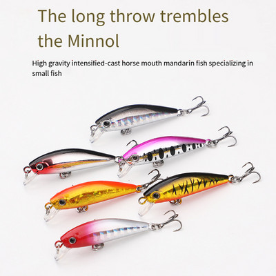 Nalucă de pescuit Minnow 5,5 cm 6g Wobbler scufundare din plastic momeală artificială dură Crankbaits Isca Nalucă pentru pescuit cu stiucă