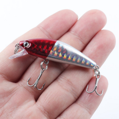 Minnow Fishing Lure 5,5cm 6g Wobbler Sinking Plastic Hard Artificial Bait Crankbaits Isca Lure For Bass Pike Fihsing Tackle