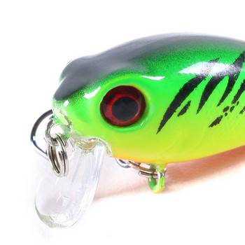 DHYJSFDC 1 ΤΕΜ. Minnow Fishing Lure 40mm 3,5g Crankbait Hard Bait Topwater Artificial Wobbler Bass Japan Fly Fishing Accessories