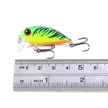 DHYJSFDC 1 ΤΕΜ. Minnow Fishing Lure 40mm 3,5g Crankbait Hard Bait Topwater Artificial Wobbler Bass Japan Fly Fishing Accessories