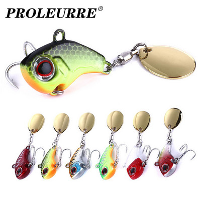 1Pcs 9g 16g 21g Metalni VIB Spinner Vibracijski mamac za ribolov s repom Rotirajuća žlica Mamci Tonući Swimbait Crankbaits Pesca Tackle