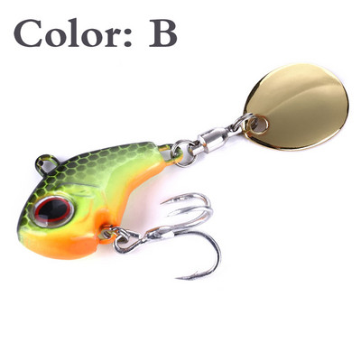 1tk 9g 16g 21g metallist VIB Spinner vibratsiooniga kalapüügisööt koos sabaga pöörleva lusikaga peibutised uppuvad ujumissööt Crankbaits Pesca tackle