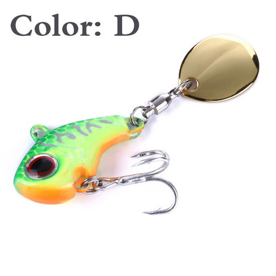 1tk 9g 16g 21g metallist VIB Spinner vibratsiooniga kalapüügisööt koos sabaga pöörleva lusikaga peibutised uppuvad ujumissööt Crankbaits Pesca tackle