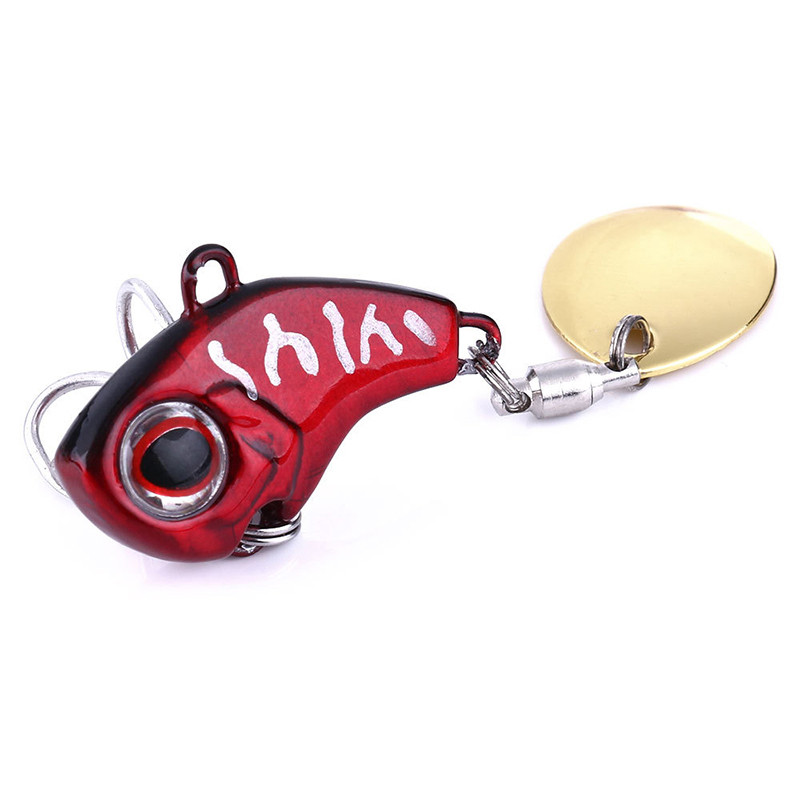 1tk 9g 16g 21g metallist VIB Spinner vibratsiooniga kalapüügisööt koos sabaga pöörleva lusikaga peibutised uppuvad ujumissööt Crankbaits Pesca tackle