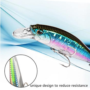 Minnow Sinking 19g Floating 15g Fishing Lure HardBait Treble Hooks Swimbait Pesca Tackle Wobbler Crank Jerkbait Τεχνητό δόλωμα