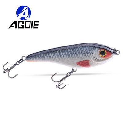 Agoie Slider Crankbaits Риболовна примамка както за сладководни, така и за соленоводни 68 mm 9 g Реалистично действие, потъващ воблер Minnow Jerkbaits