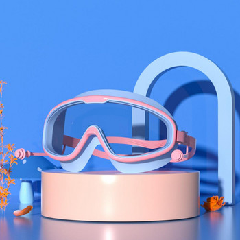 Γυαλιά κολύμβησης διάφανα με ωτοασπίδες Παιδικά γυαλιά ευρείας όρασης Άνετα στεγανά γυαλιά πισίνας για καταδύσεις για καλοκαιρινή κολύμβηση