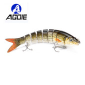 Agoie Fishing Lure Pike Bass Swimbait 13,5cm Multi Jointed Fish Crankbaits Artificial Hard Fishing Bait Wobblers Tackle Pesca