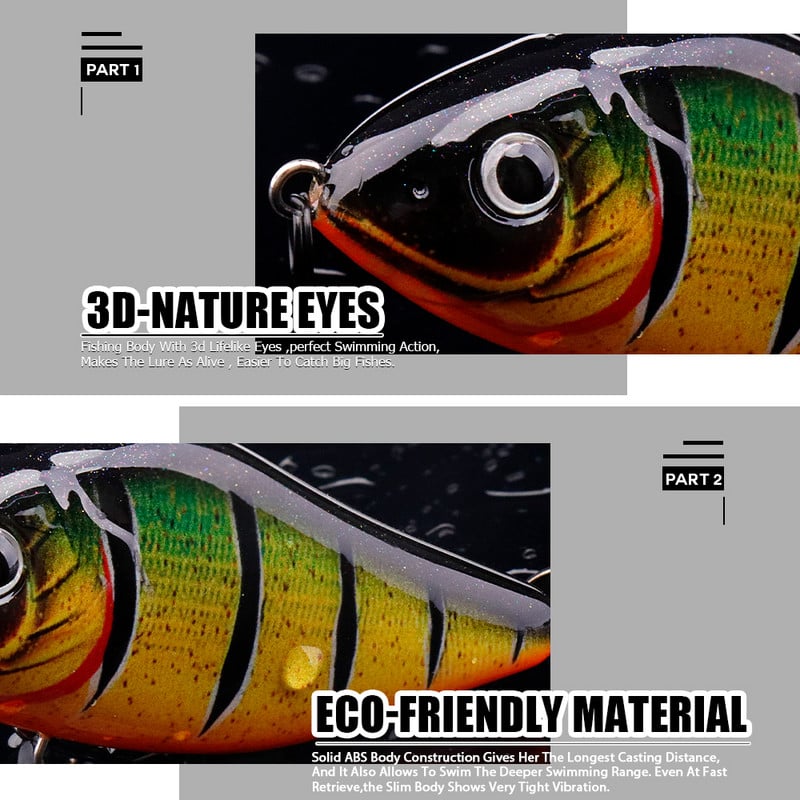 Agoie Sliders Jerkbait landid voblerid haugi bassi püügile 60mm 13g kõva söödaga uppuvad huulteta Crankbaits kalapüügi lant